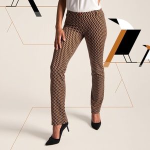 NWOT Betabrand Dress Pant Yoga Pants Mod Geo